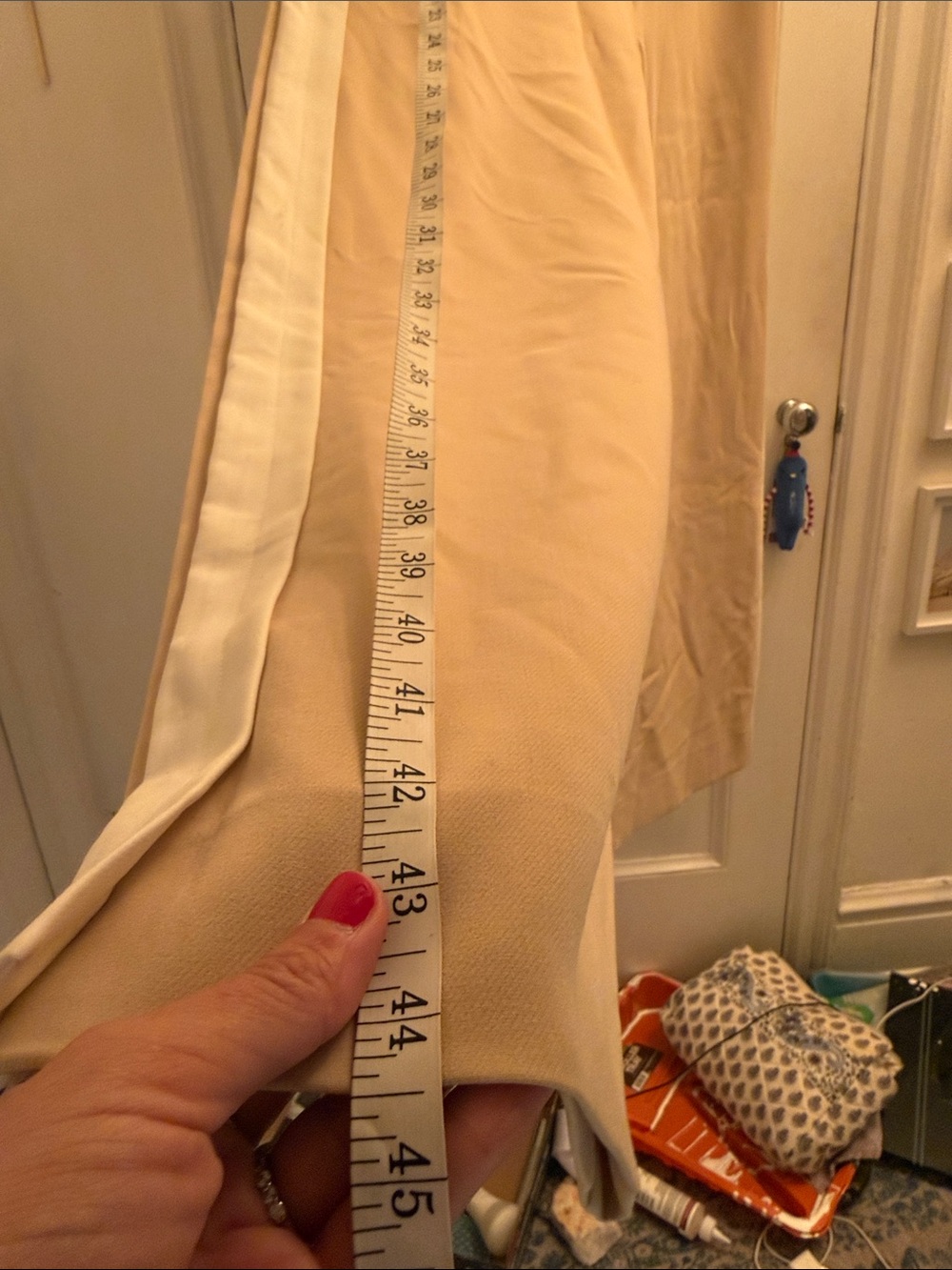 Women’s Beige Straight-Leg Dress Pants - Picture 16 of 16